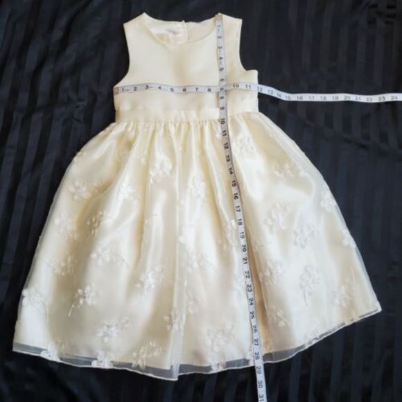 American Princess Size 6x Ivory Tulle Formal Flower Girl Dress - Picture 8 of 10